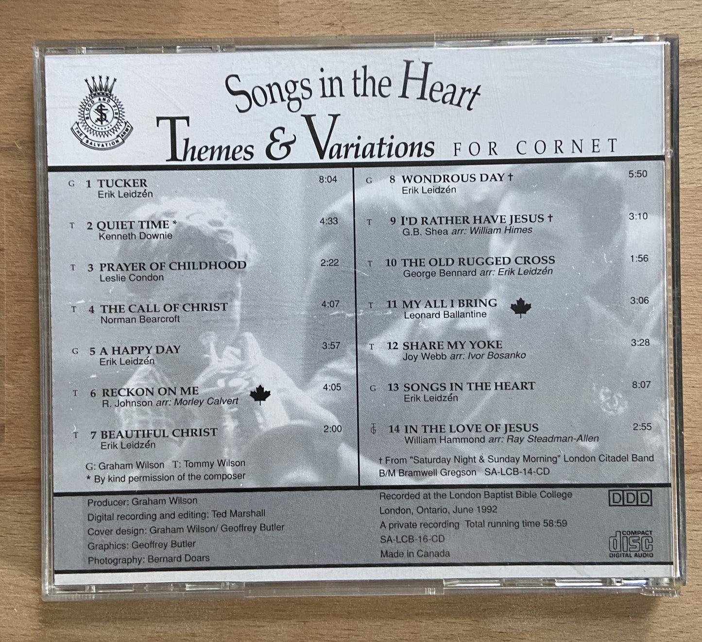 Songs in the Heart - Themes & Variations for Cornet