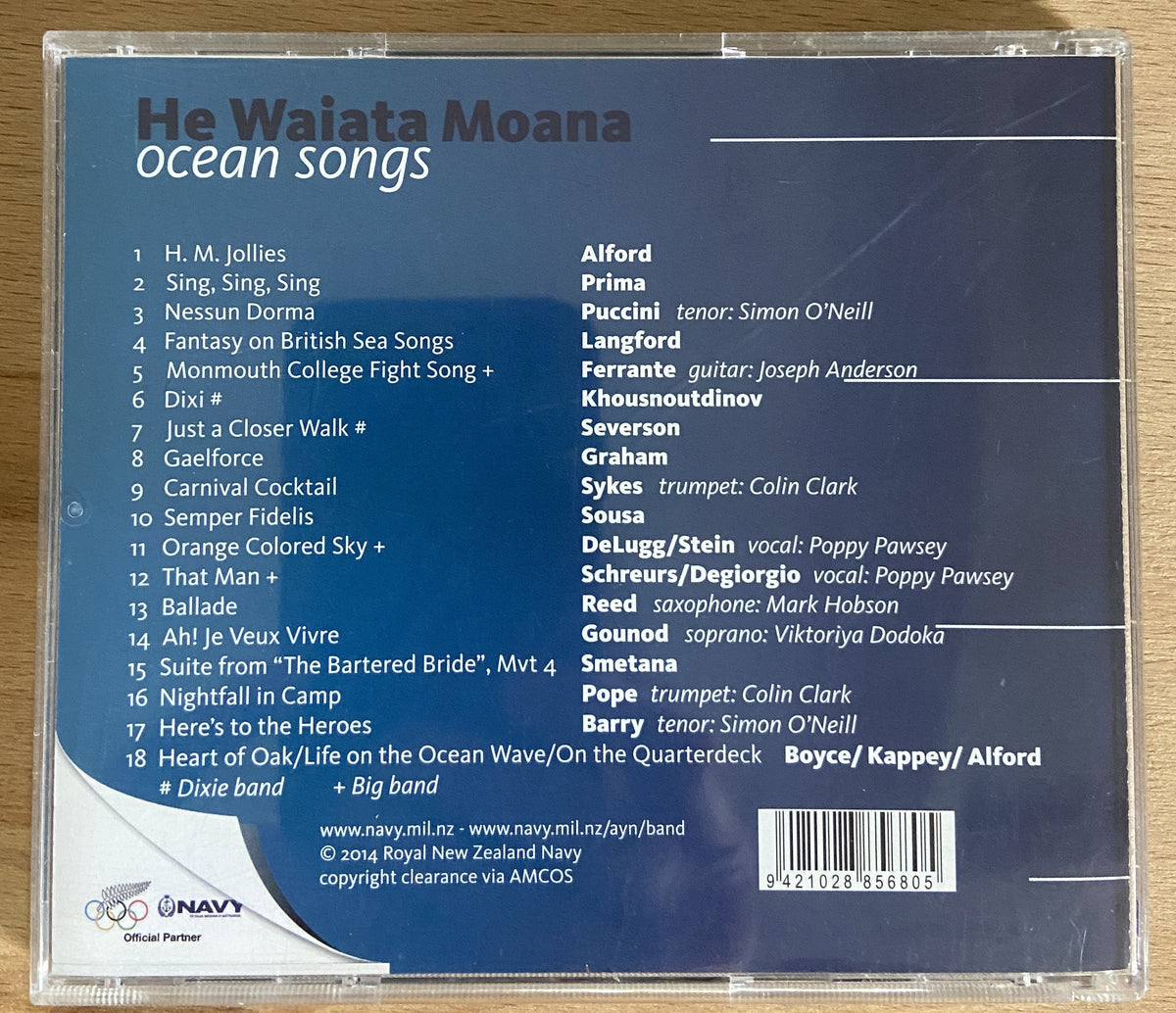 He Waiata Moana (Ocean Songs) - The Royal New Zealand Navy Band