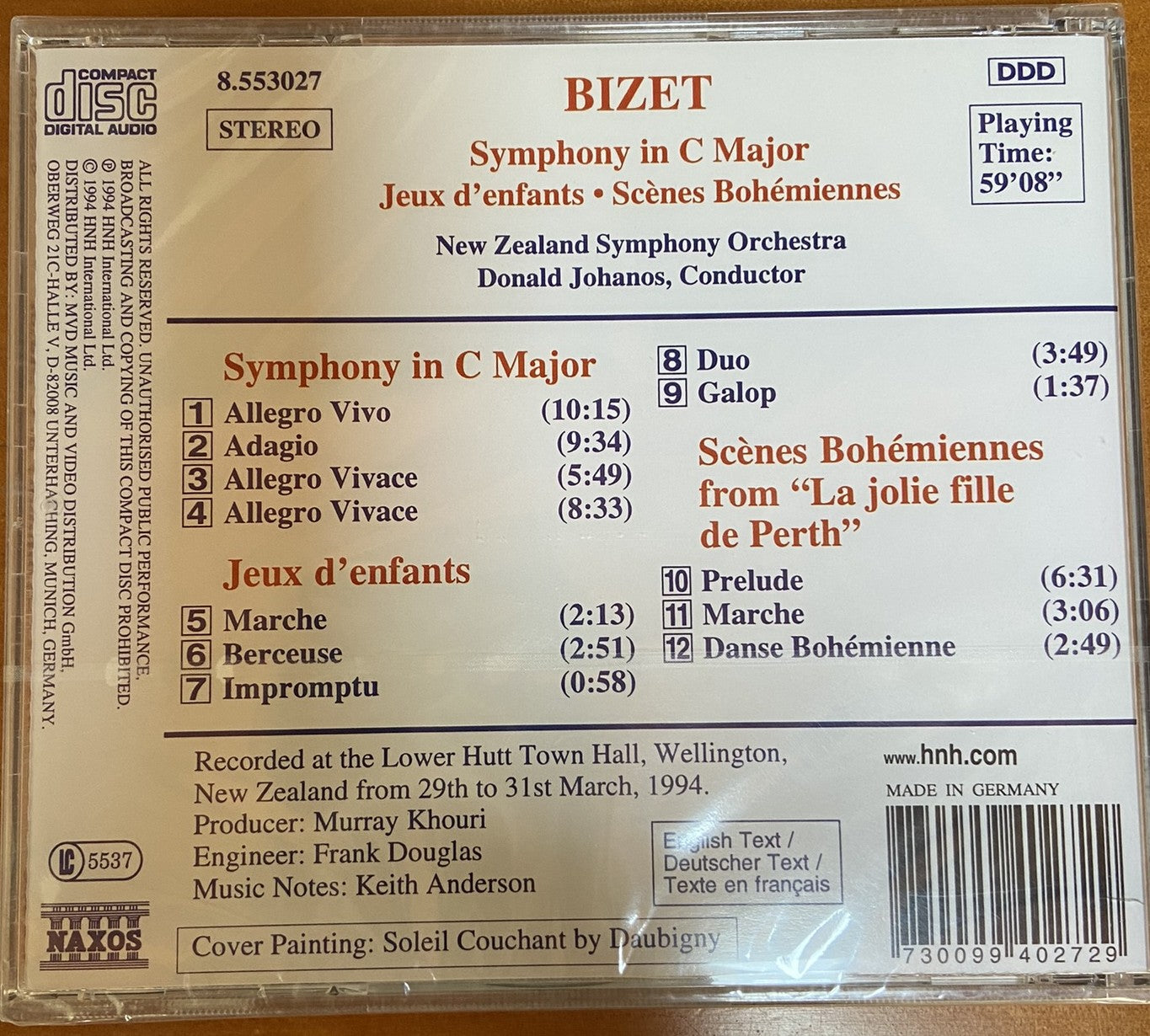 BIZET: Symphony in C Major / Jeux d'enfants