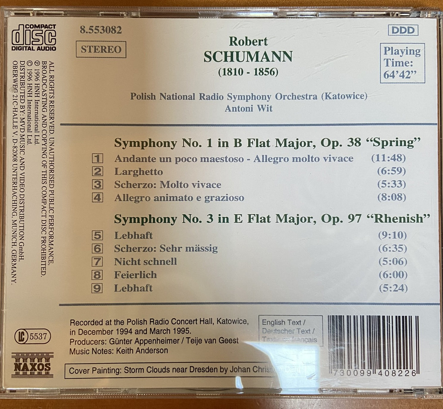 SCHUMANN, R.: Symphonies Nos. 1 and 3