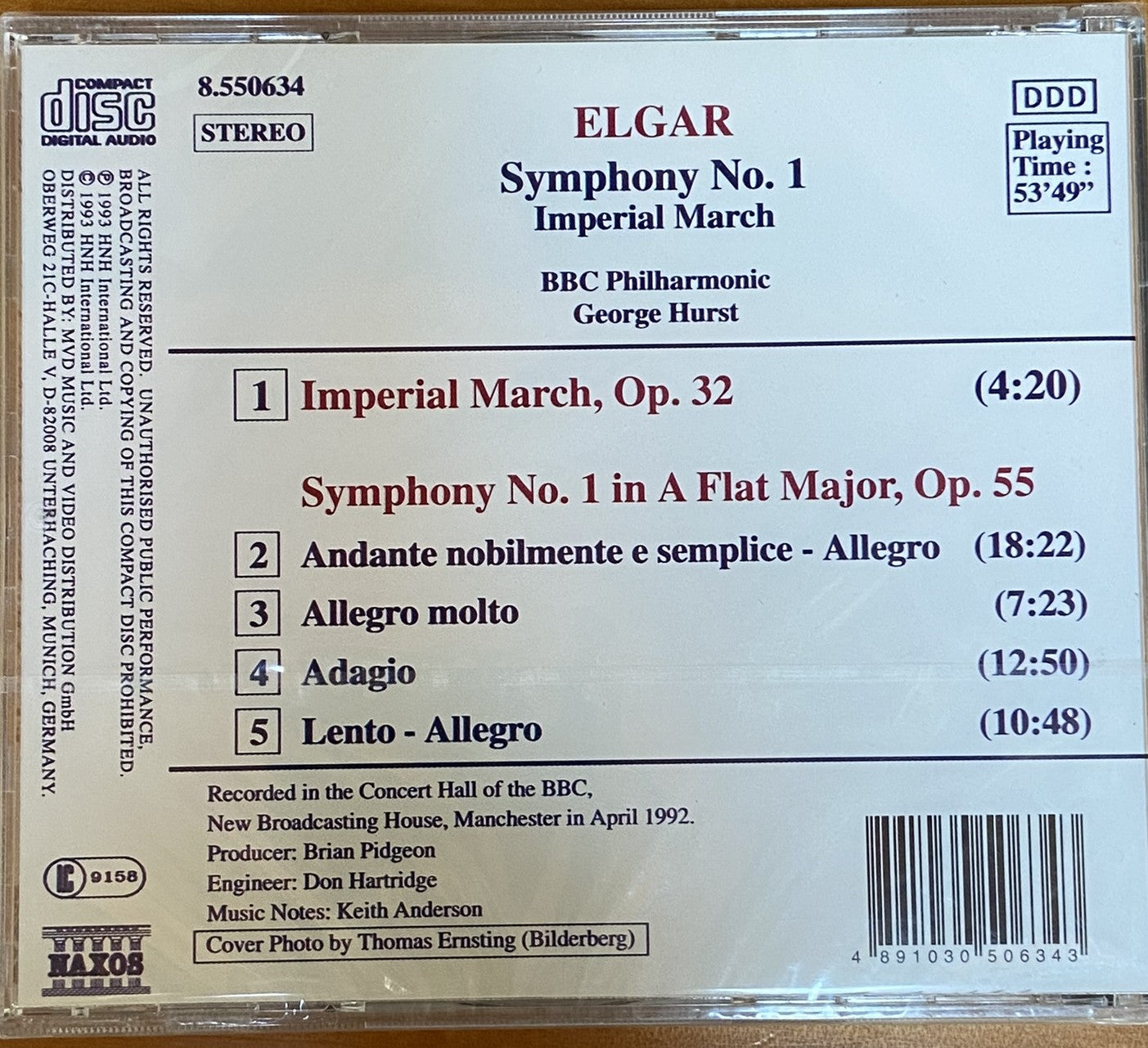 ELGAR: Symphony No. 1 / Imperial March