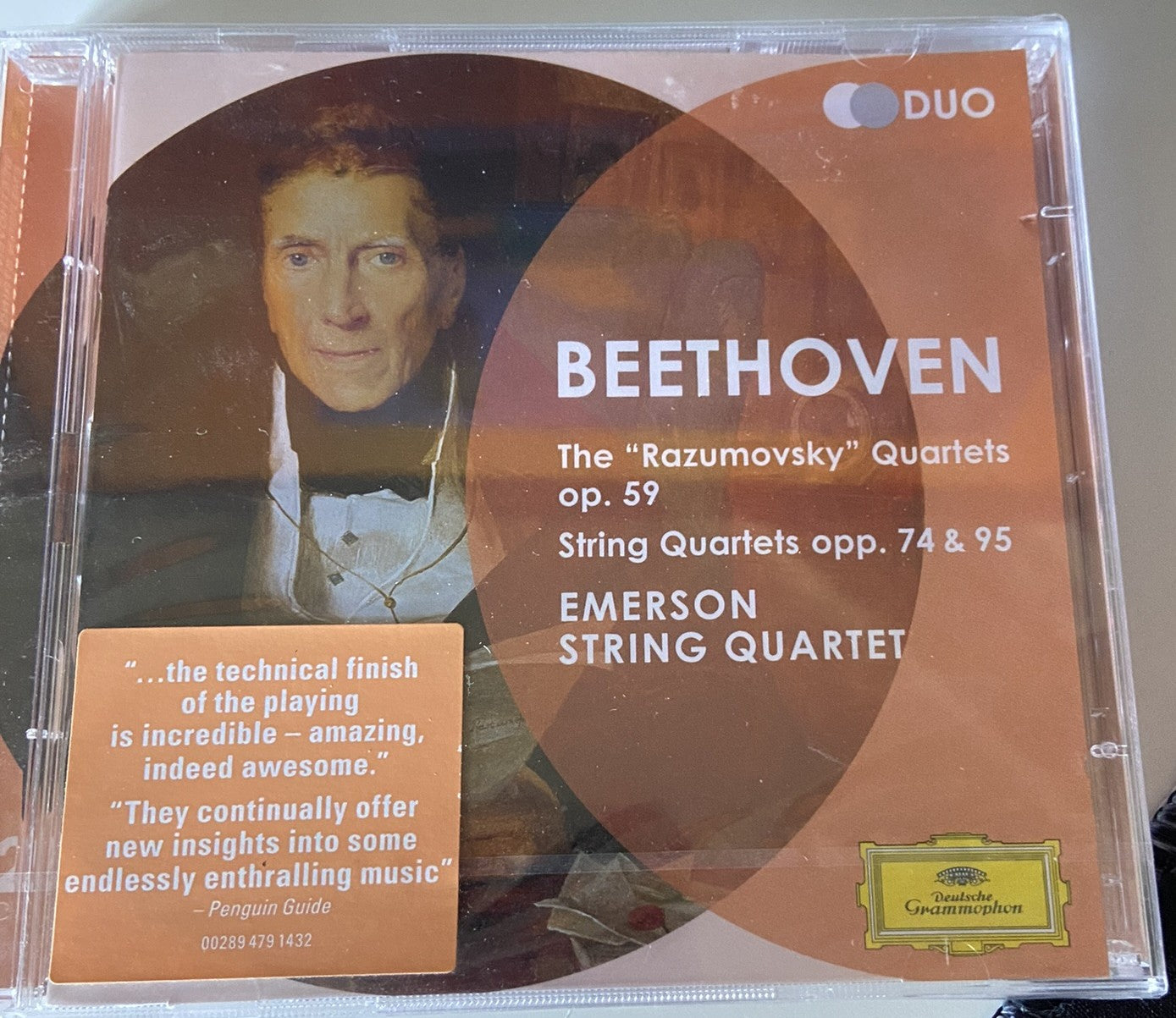 BEETHOVEN String Quartets Emerson String Quartet - Deutsche Grammophon (Double CD)