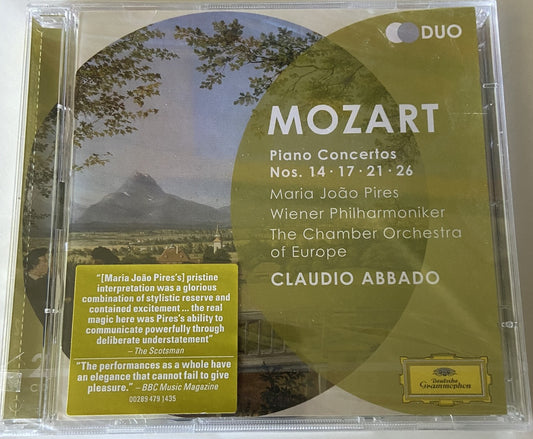 MOZART Piano Concertos Nos. 14 17 21 26 Pires - Deutsche Grammophon (Double CD)