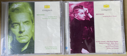 Beethoven Symphonies 5,6 & 9 - 2 x CDs - Eloquence Series Deutsche Gramophon