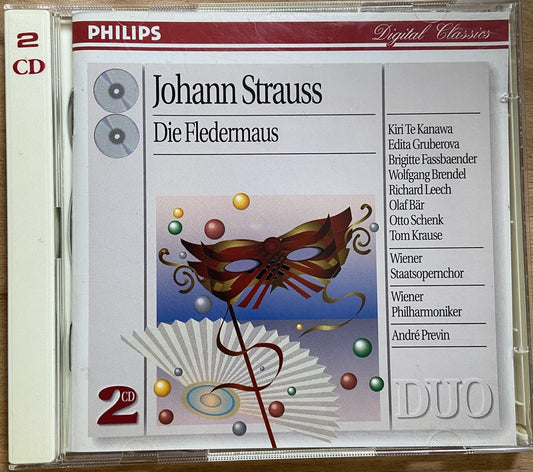 Johann Strauss - Die Fledermaus - Andre Previn and Vienna Philharmonic - 2 CD Set