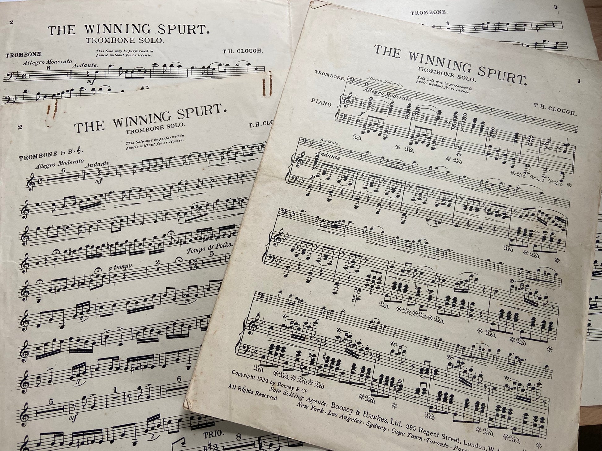 Sheet music for 'The Winning Spurt' 