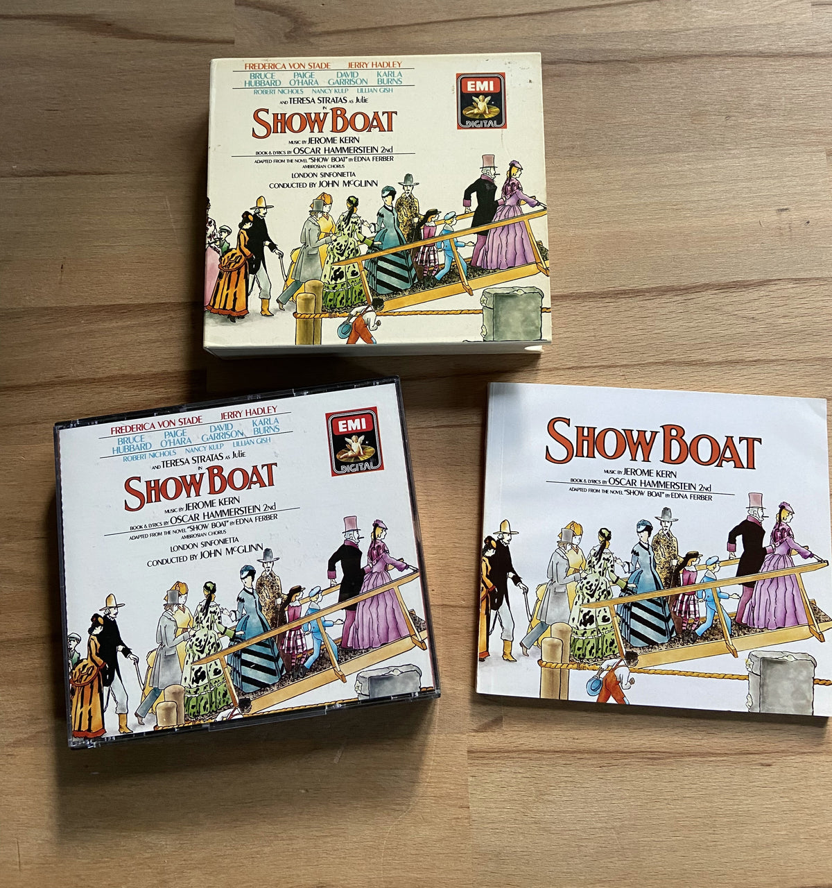 1988 Showboat - studio cast recording - 3 CD Collectors Box Set