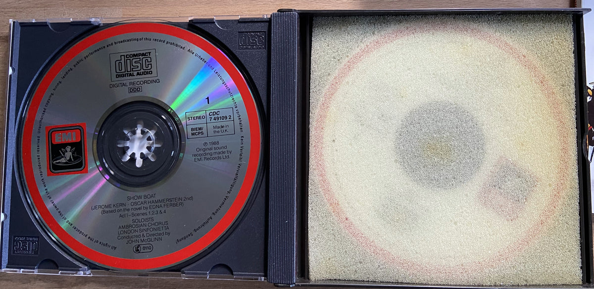 1988 Showboat - studio cast recording - 3 CD Collectors Box Set