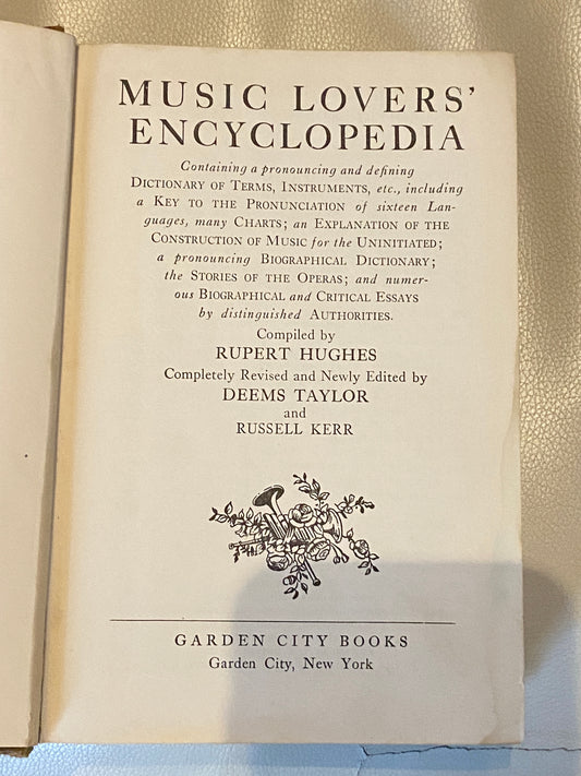 Music Lovers Encyclopedia - 1950 edition