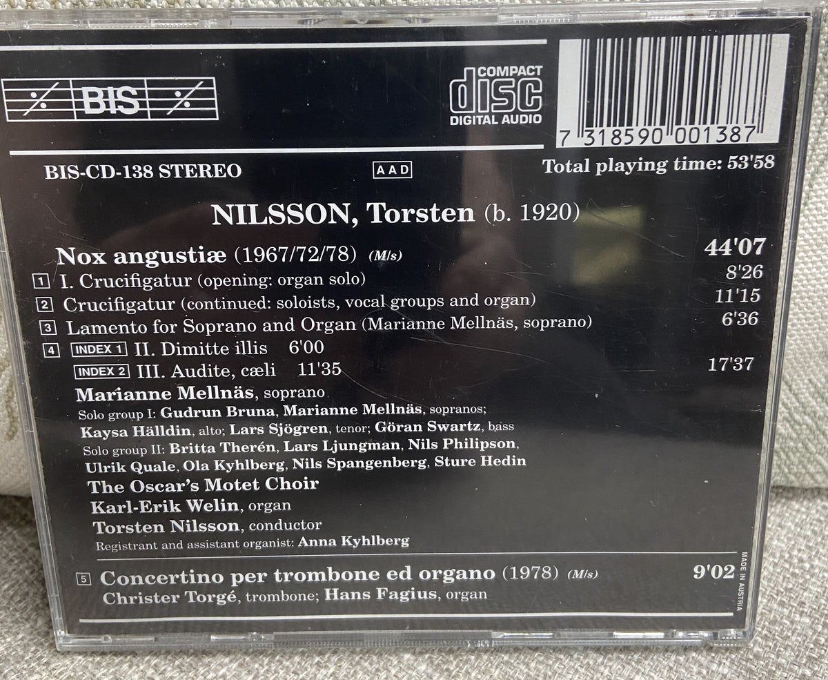 Nox Angvstiae - Torsten Nilsson - RARE