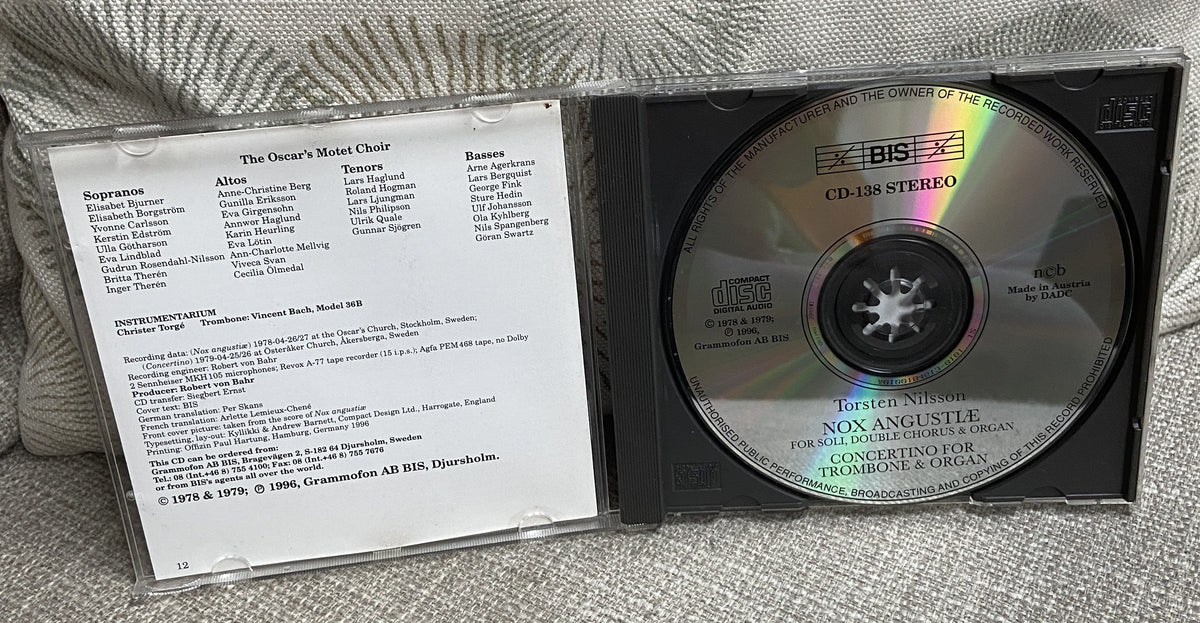 Nox Angvstiae - Torsten Nilsson - RARE