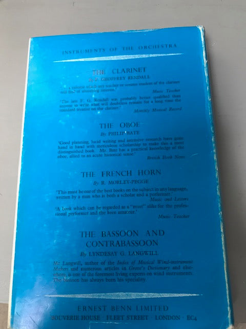 RARE - The Trumpet and Trombone by Philip Bate - 1966 First Edition - Steven Booth 